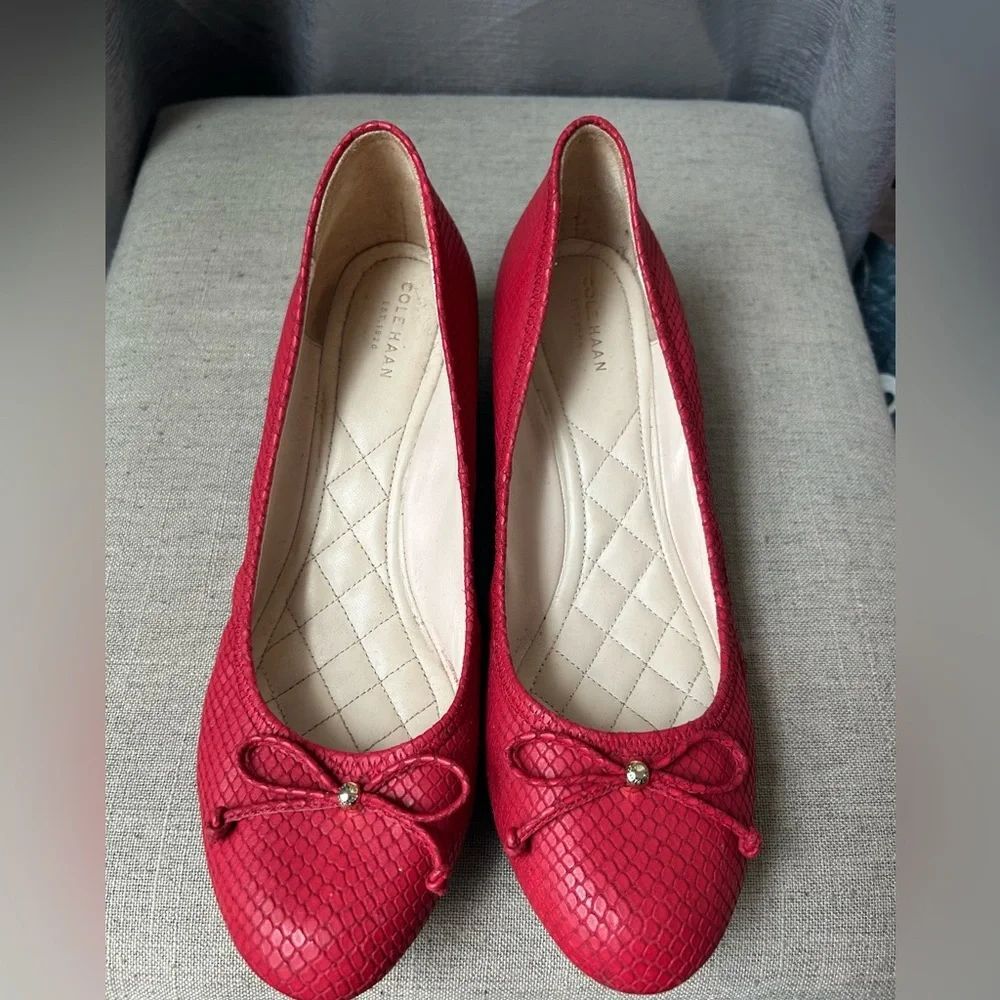 Cole Haan Women's Red Ballet Flats